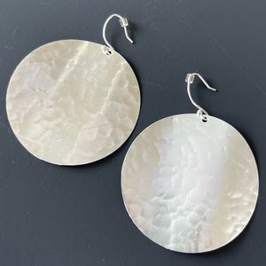 Silpada sterling silver round disc earrings